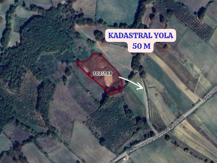 KOCAELİ KANDIRA KIRKARMUT   KÖYÜNDE 5.966 M²  TARLA  SATILIKTIR - KOCAELİ KANDIRA fotoğraf 3