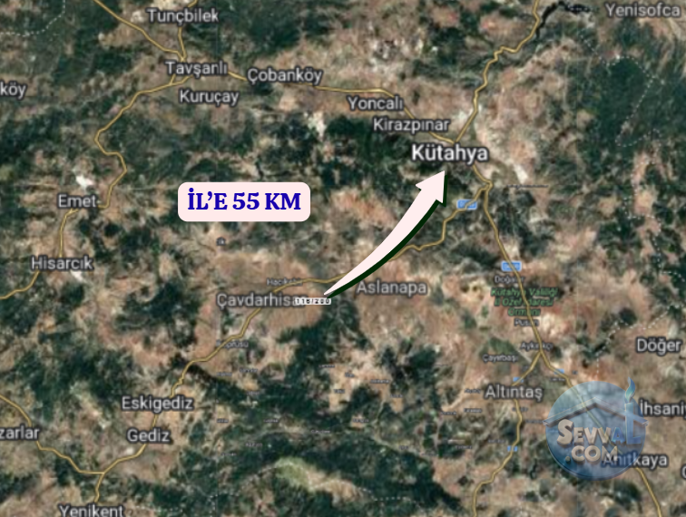 KÜTAHYA ÇAVDARHİSAR GÖKAĞAÇ  KÖYÜNDE  1.996 M²  TARLA SATILIKTIR - KÜTAHYA ÇAVDARHİSAR fotoğraf 6