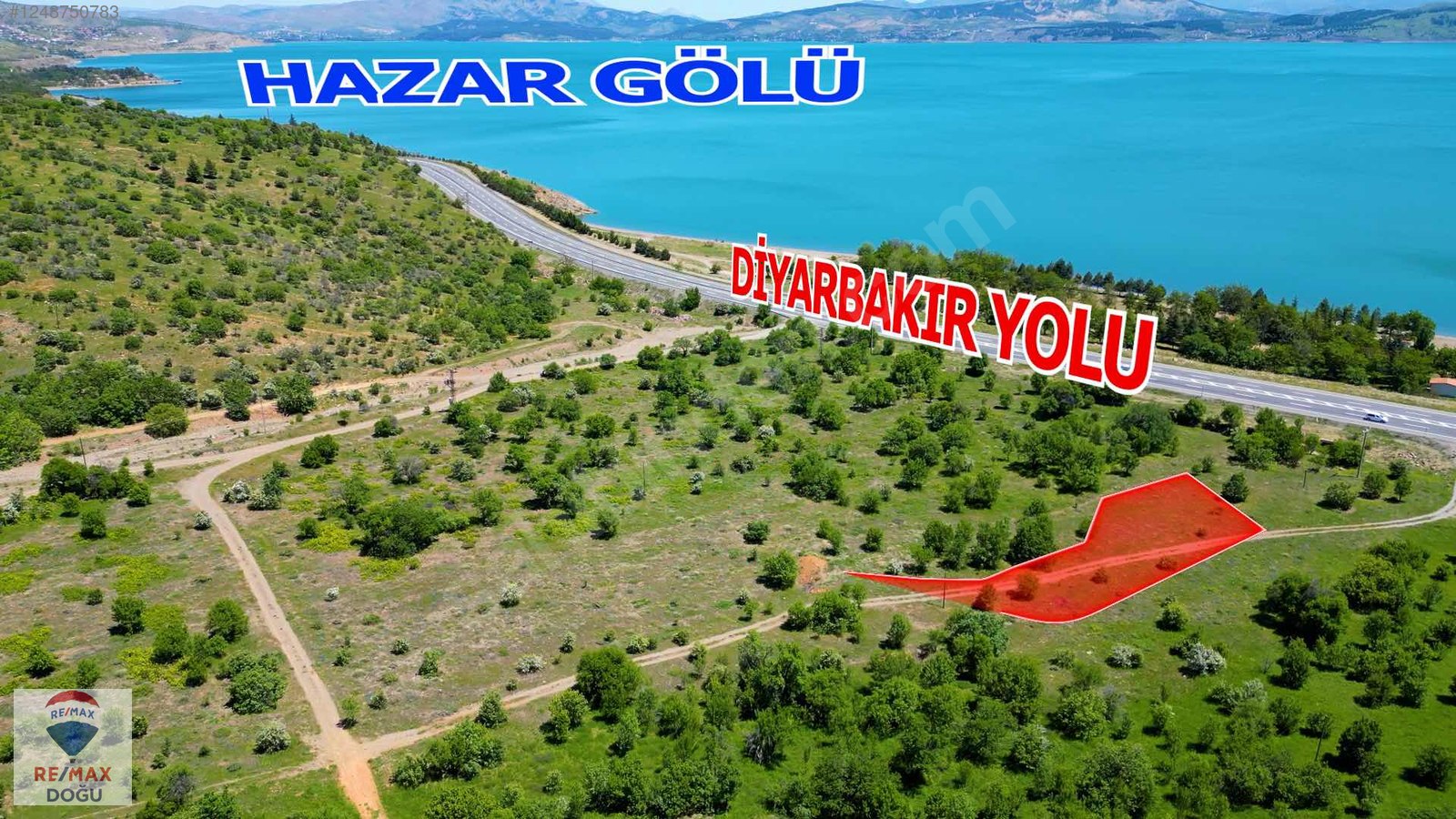 REMAX DOĞUDAN SATILIK HAZARGÖLÜ MANZARALI TARLA - ELAZIĞ MERKEZ fotoğraf 3