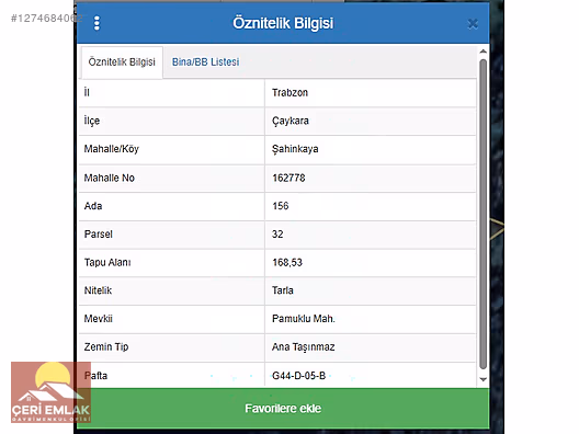 TRABZON ÇAYKARA ŞAHİNKAYA 168 MT² ARSAMIZ SATILIKTIR - TRABZON ÇAYKARA fotoğraf 6