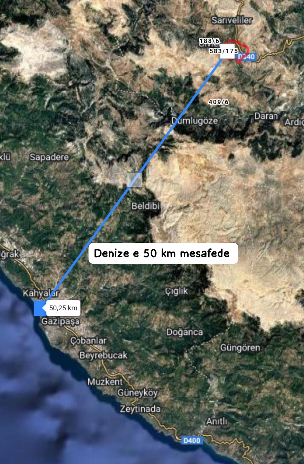   Karaman Sarıveliler Mençek Mh. 2960M² BAHÇE SATILIKTIR. Araba takaslı 