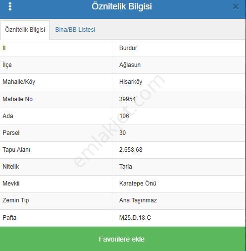 Burdur Ağlasun Hisarköy' De Kadastro Yolu Sulama Suyu Olan Satılık Tarla - BURDUR AĞLASUN fotoğraf 2