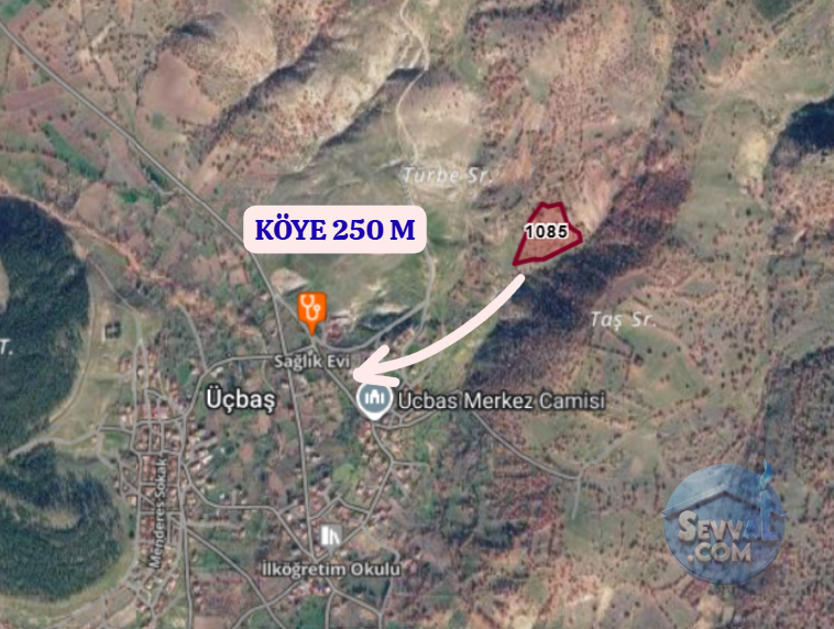 KÜTAHYA ŞAPHANE ÜÇBAŞ  KÖYÜNDE 12.750 M²  TARLA  SATILIKTIR - KÜTAHYA ŞAPHANE fotoğraf 4