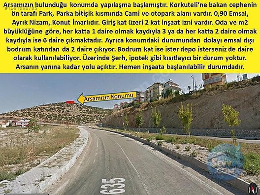 Korkuteli'nin en gözde parseli satışta... Otogar Karşısı Tepenin Üstü.... - ANTALYA KORKUTELİ fotoğraf 12