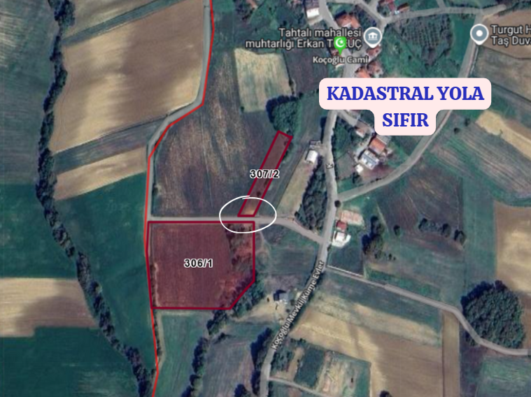 KOCAELİ DERİNCE TAHTALI  KÖYÜNDE   TARLANIN 340  M²  Sİ  SATILIKTIR - KOCAELİ DERİNCE fotoğraf 4