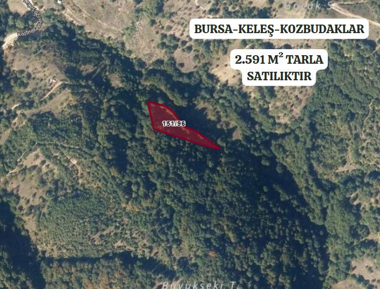 BURSA KELEŞ KOZBUDAKLAR'DA 2.591 M² TARLA SATILIKTIR. - BURSA KELES fotoğraf 2