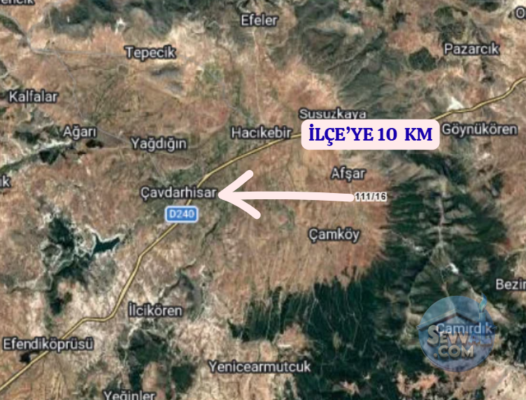 KÜTAHYA ÇAVDARHİSAR GÖKAĞAÇ  KÖYÜNDE  2.395 M²  TARLA SATILIKTIR - KÜTAHYA ÇAVDARHİSAR fotoğraf 5