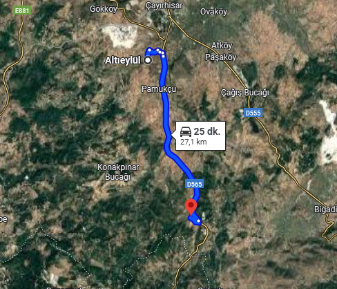 BALIKESİR ALTIEYLÜL DEDEBURNU MAHALLESİ’NDE 855 M² TARLA SATILIKTIR - BALIKESİR ALTIEYLÜL fotoğraf 4
