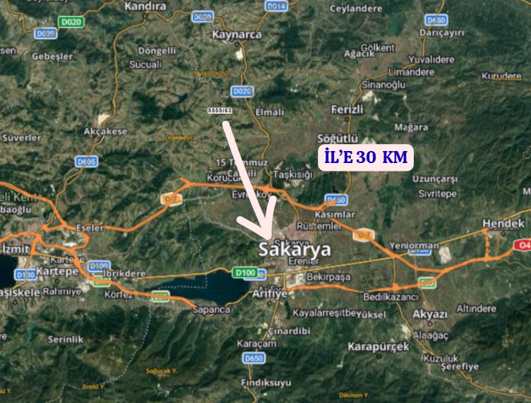 SAKARYA ADAPAZARI BÜYÜKHATAPLI   KÖYÜNDE 2.161 M²  TARLA  SATILIKTIR - SAKARYA ADAPAZARI fotoğraf 6