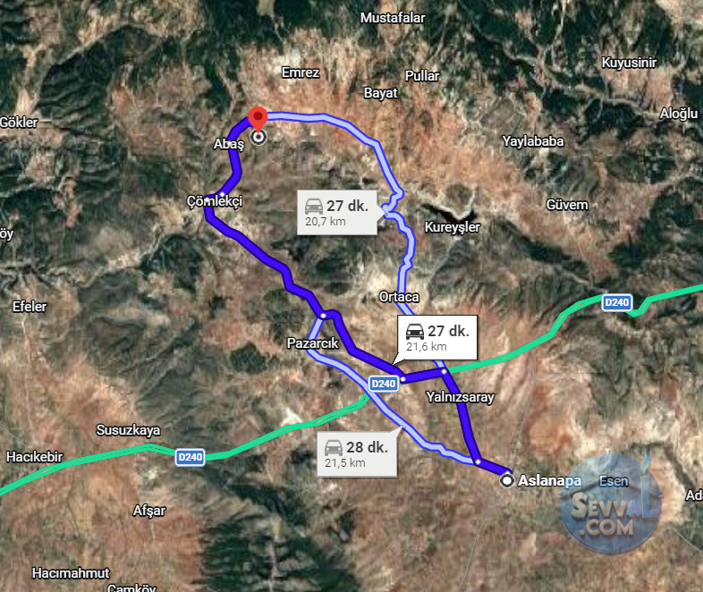 KÜTAHYA ASLANAPA EMREZ VE ABAŞ   KÖYÜNDE  1.248,1.457 VE 934 M² TOPLAM 3 TARLA   - KÜTAHYA ASLANAPA fotoğraf 16