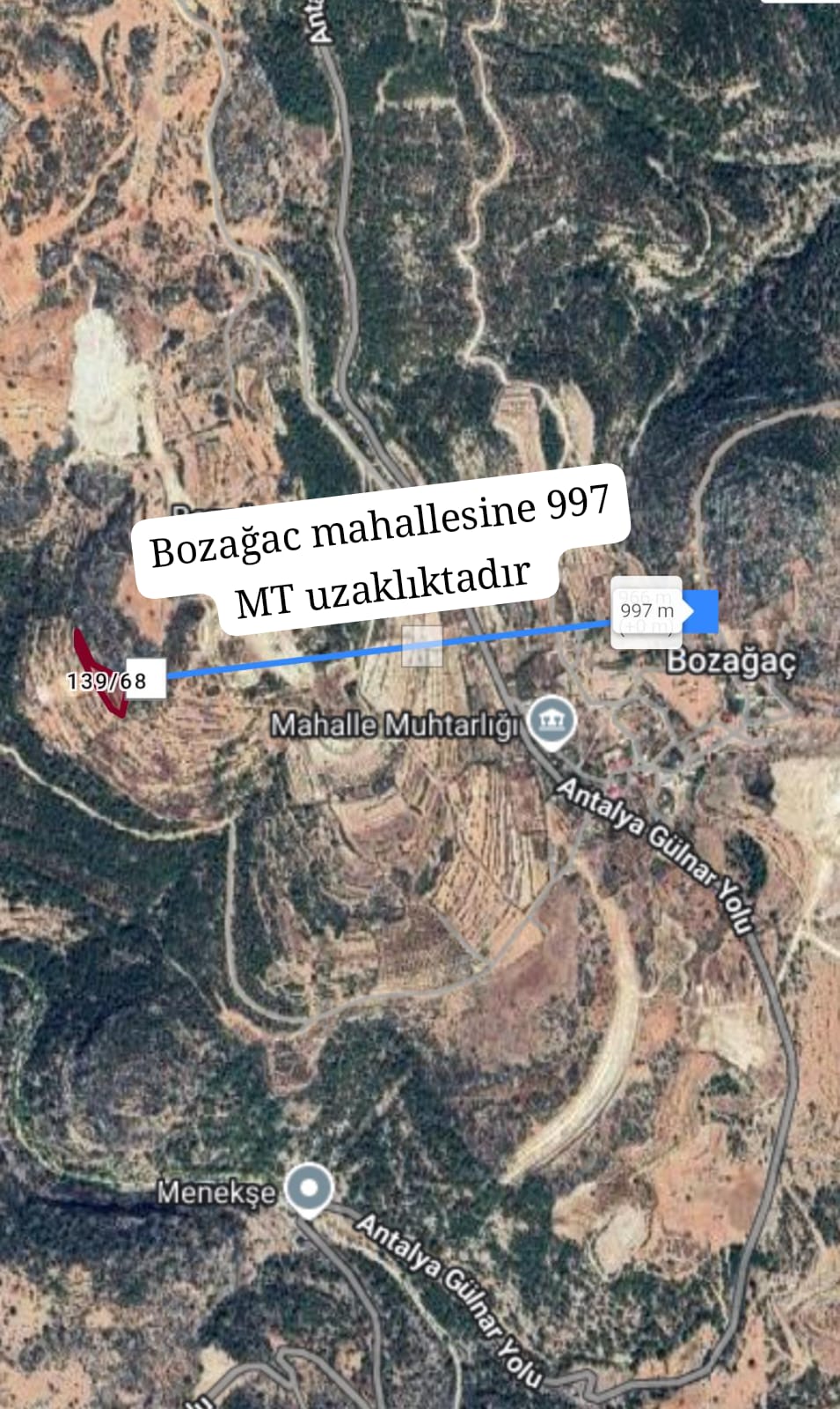   Mersin / Gülnar / Bozağaç Mh. 4.119M² TARLA SATILIKTIR.   - MERSİN GÜLNAR fotoğraf 4