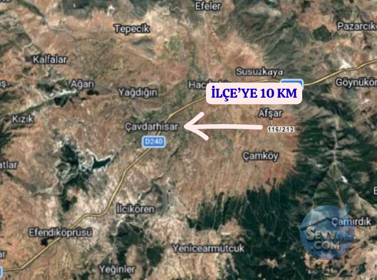 KÜTAHYA ÇAVDARHİSAR GÖKAĞAÇ  KÖYÜNDE  774 M²  TARLA SATILIKTIR - KÜTAHYA ÇAVDARHİSAR fotoğraf 5