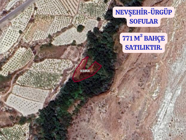 NEVŞEHİR ÜRGÜP SOFULAR  KÖYÜNDE 771  M² BAHÇE  SATILIKTIR - NEVŞEHİR ÜRGÜP fotoğraf 2