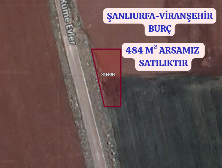 ŞANLIURFA VİRANŞEHİR BURÇ KÖYÜNDE 484 M² ARSA SATILIKTIR. - ŞANLIURFA VİRANŞEHİR fotoğraf 2