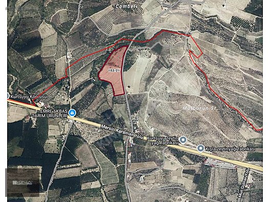 MUT-MERSİN KARAYOLUNA 250M MESAFE KIŞLA MAHALLESİ SATILIK TARLA - MERSİN MUT fotoğraf 3