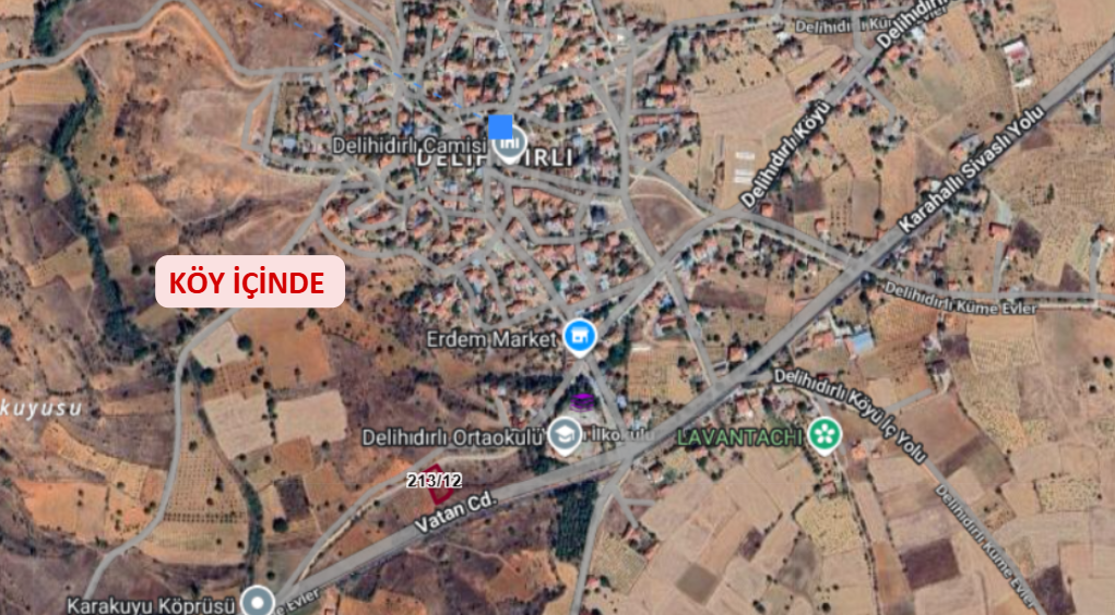 UŞAK KARAHALLI DELİHIDIRLI KÖYÜNDE 847 M² ARSA SATILIKTIR. - UŞAK KARAHALLI fotoğraf 4