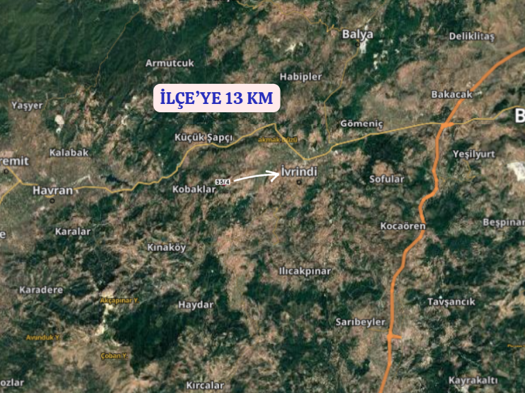 BALIKESİR İVRİNDİ BOZÖREN KÖYÜNDE 2.600 M² TARLA  SATILIKTIR - BALIKESİR İVRİNDİ fotoğraf 9