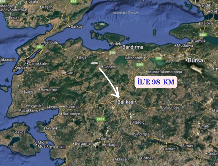 BALIKESİR GÖNEN DUMANALAN  KÖYÜNDE 1.700 M² TARLA SATILIKTIR - BALIKESİR GÖNEN fotoğraf 6