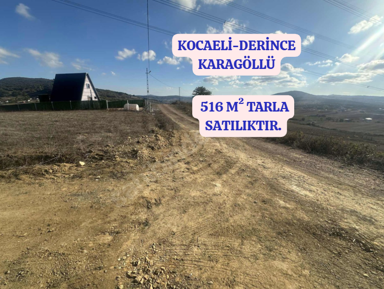 KOCAELİ DERİNCE KARAGÖLLÜ  KÖYÜNDE   516   M²  TARLA  SATILIKTIR - KOCAELİ DERİNCE fotoğraf 2