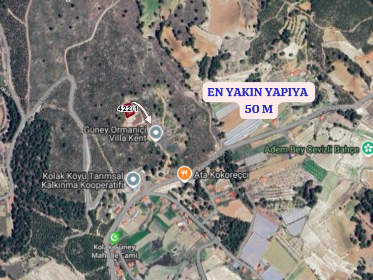 DENİZLİ ÇAMELİ KOLAK KÖYÜNDE  686 M²  ARSA SATILIKTIR - DENİZLİ ÇAMELİ fotoğraf 5