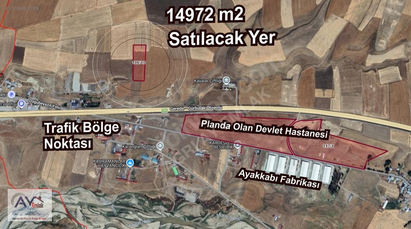 Yoncalı Hastane Karşısı, 14972 m² Tarla - Yatırım Fırsatı - AĞRI MERKEZ fotoğraf 15