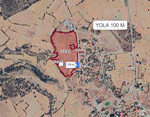 UŞAK KARAHALLI ÇOKAKLI KÖYÜ’NDE 1085 M² TARLA SATILIKTIR - UŞAK KARAHALLI fotoğraf 3