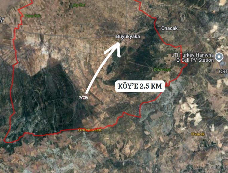 BURDUR YEŞİLOVA BÜYÜKYAKA KÖYÜNDE 1500M² TARLAMIZ SATILIKTIR. - BURDUR YEŞİLOVA fotoğraf 4