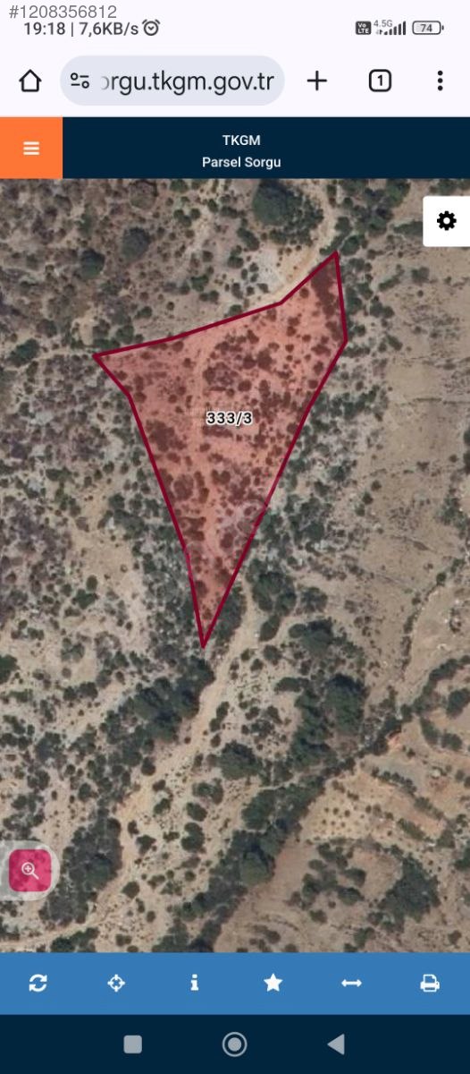 Antalya / Akseki / Hocaköy Mahallesinde  5.744 m² SATILIK TARLA - ANTALYA AKSEKİ fotoğraf 5
