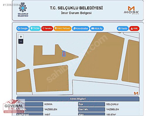TEK TAPU KÖYİÇİ İMARLI YER 2KATLI YAPI MÜSADELİ - KONYA SELÇUKLU fotoğraf 3
