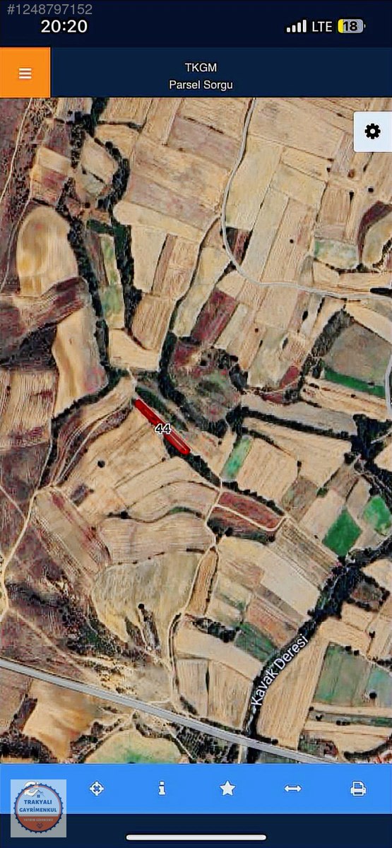 KIRKLARELİ MERKEZ KAVAHDERE KÖYÜ 1250 M2 KELEPİR TARLA - KIRKLARELİ MERKEZ fotoğraf 3