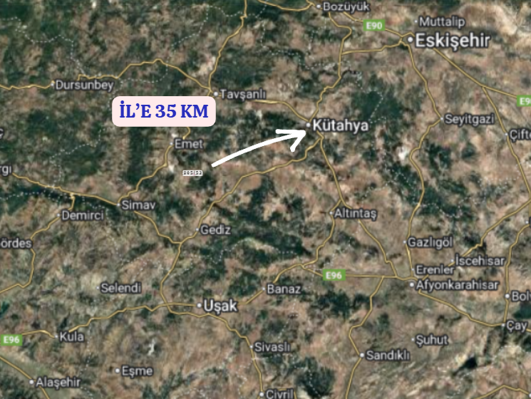 KÜTAHYA HİSARCIK KARBASAN-CUMHURİYET  KÖYÜNDE 2.971 M² TARLA  SATILIKTIR - KÜTAHYA HİSARCIK fotoğraf 6