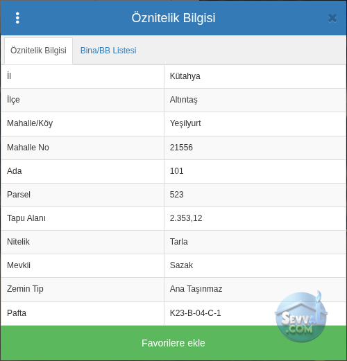KÜTAHYA ALTINTAŞ YEŞİLYURT 2.353 m² SATILIK ARSA - KÜTAHYA ALTINTAŞ fotoğraf 3