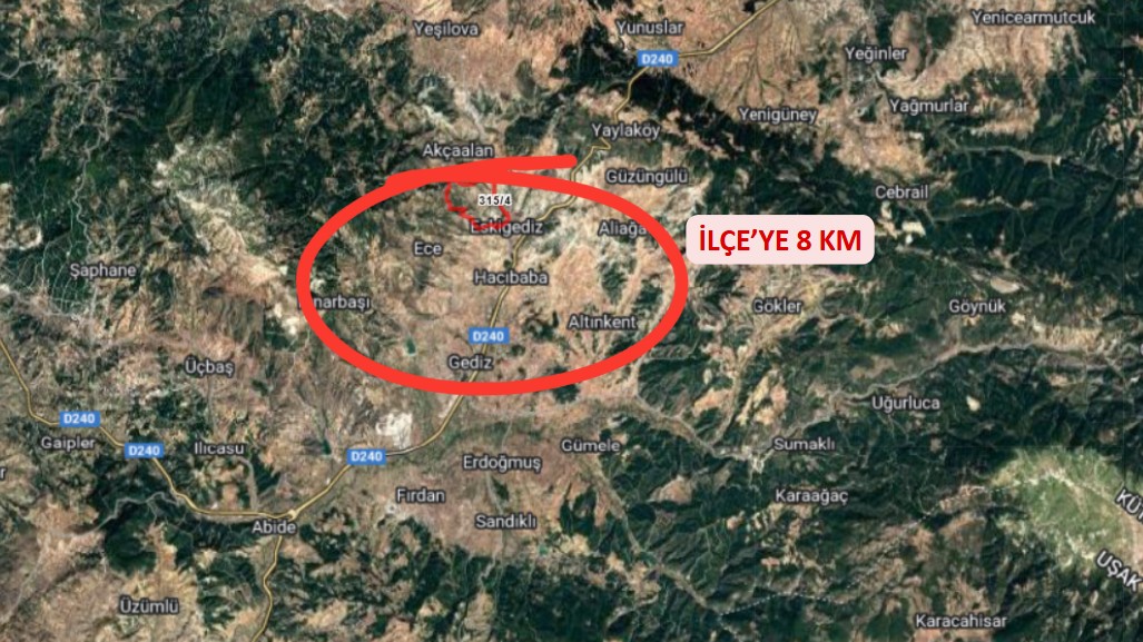 KÜTAHYA GEDİZ E.GEDİZ/PARK 5.406 M² BAĞ SATILIKTIR - KÜTAHYA GEDİZ fotoğraf 6