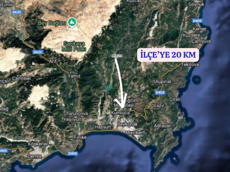 ANTALYA KUMLUCA KARACAÖREN KÖYÜNDE 2.177 M²  BAHÇE  SATILIKTIR - ANTALYA KUMLUCA fotoğraf 5