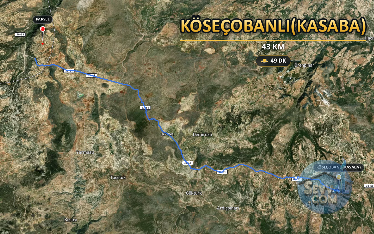 MERSİN GÜLNAR KÖSEÇOBANLI(KASABA) 6.004 m² SATILIK ARSA - MERSİN GÜLNAR fotoğraf 6