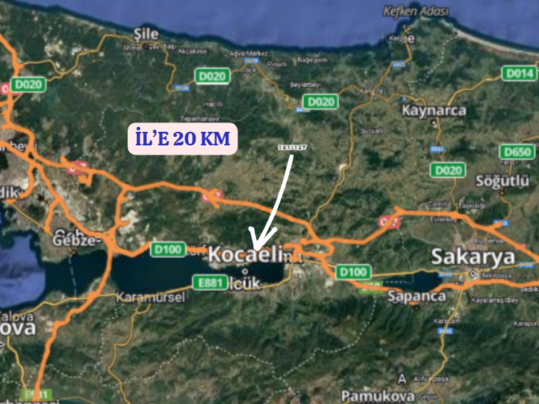 KOCAELİ KANDIRA NASUHLAR KÖYÜNDE 1.761 M²  TARLA  SATILIKTIR - KOCAELİ KANDIRA fotoğraf 6
