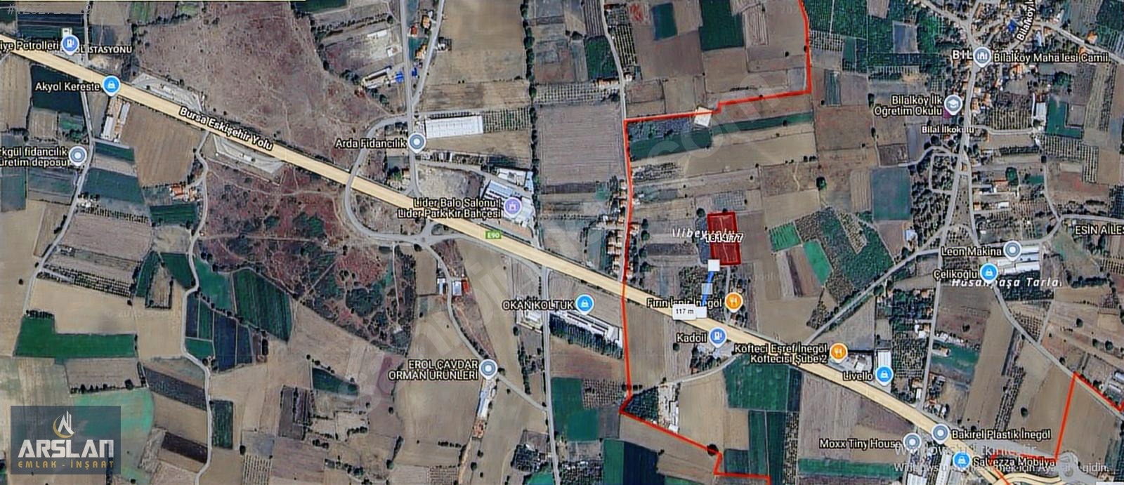 ARSLAN EMLAK'TAN İNEGÖL BİLAL KÖYDE 7613 M² SATILIK TARLA - BURSA İNEGÖL fotoğraf 9