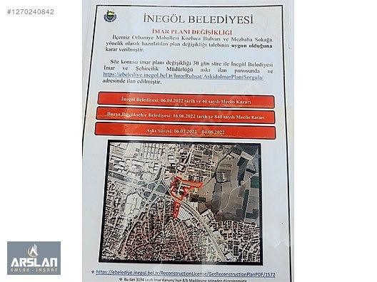 BURSA İNEGÖL ORHANİYE MAH.TAKASA AÇIK,CADDE ÜZERİ SATILIK İŞYERİ - BURSA İNEGÖL fotoğraf 18