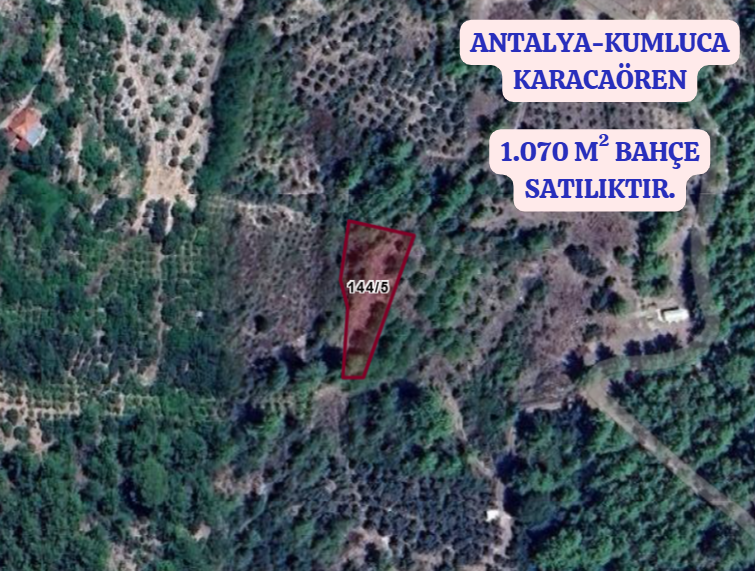 ANTALYA KUMLUCA KARACAÖREN  KÖYÜNDE 1.070  M²  BAHÇE  SATILIKTIR - ANTALYA KUMLUCA fotoğraf 2