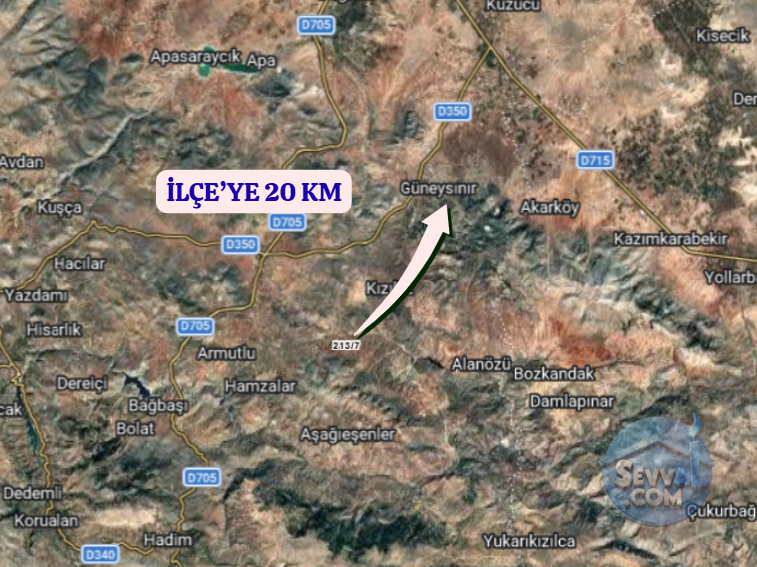 KONYA GÜNEYSINIR AĞRAS  KÖYÜNDE  2.262 M²  BAĞ  SATILIKTIR - KONYA GÜNEYSINIR fotoğraf 5