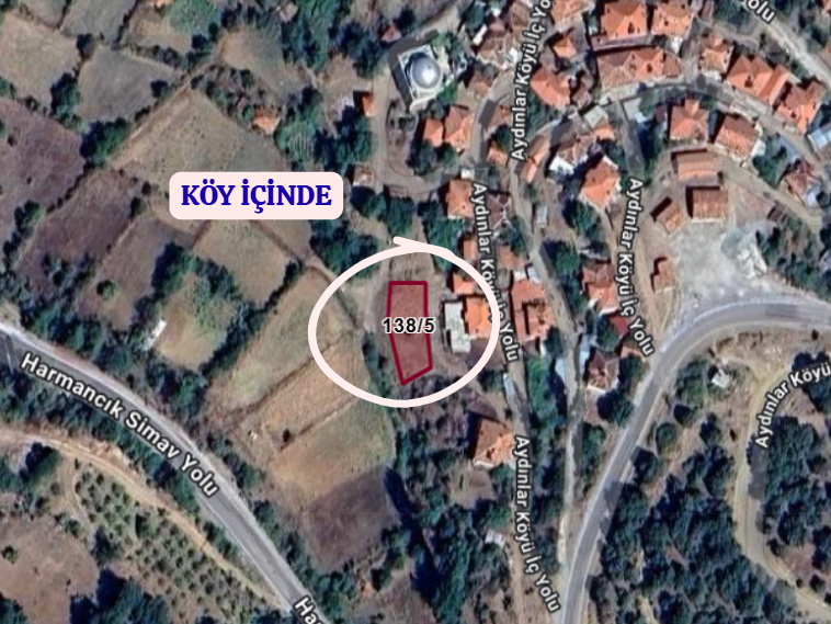 KÜTAHYA TAVŞANLI AYDINLAR  KÖYÜNDE 396 M²  TARLA  SATILIKTIR. - KÜTAHYA TAVŞANLI fotoğraf 4