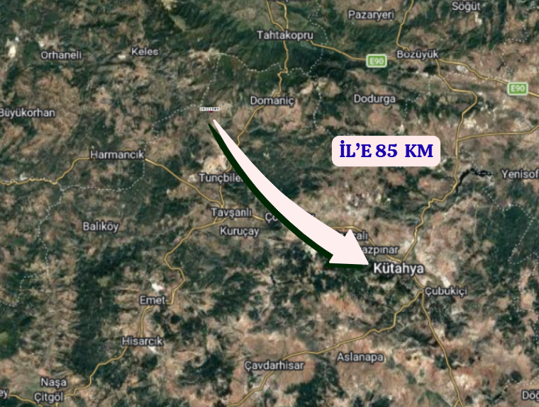 KÜTAHYA DOMANİÇ SARIOT  KÖYÜNDE 2.387 M² TARLA SATILIKTIR - KÜTAHYA DOMANİÇ fotoğraf 5