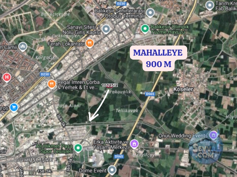 BALIKESİR ALTIEYLÜL GÜMÜŞÇEŞME MAH.DE 5.734 M² TARLA SATILIKTIR - Balıkesir Altıeylül fotoğraf 3