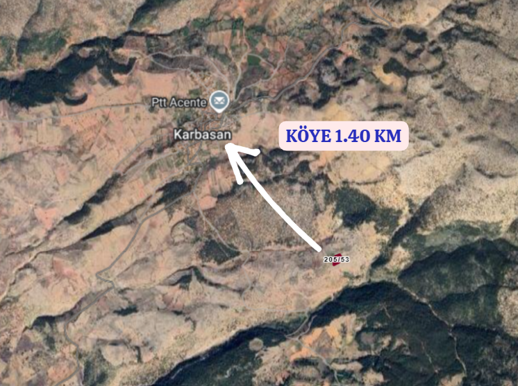 KÜTAHYA HİSARCIK KARBASAN-CUMHURİYET  KÖYÜNDE 2.971 M² TARLA  SATILIKTIR - KÜTAHYA HİSARCIK fotoğraf 4