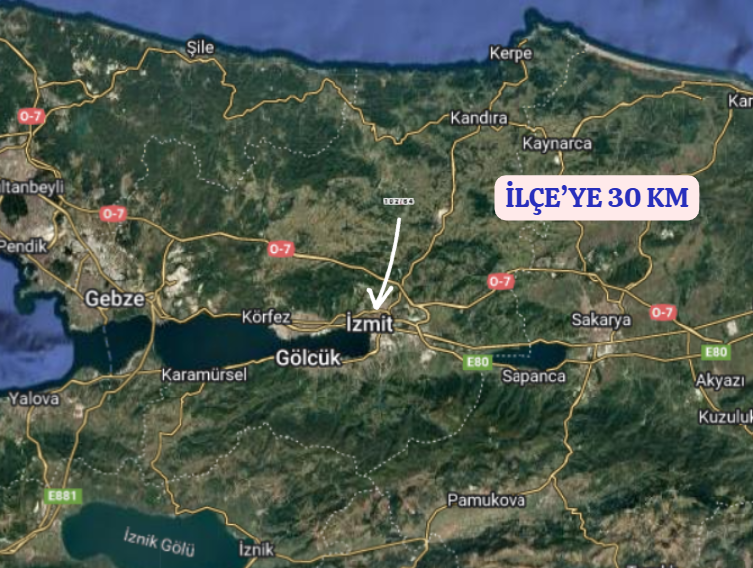 KOCAELİ İZMİT ŞAHİNLER  KÖYÜNDE 3.501 M²  TARLA  SATILIKTIR - KOCAELİ İZMİT fotoğraf 5