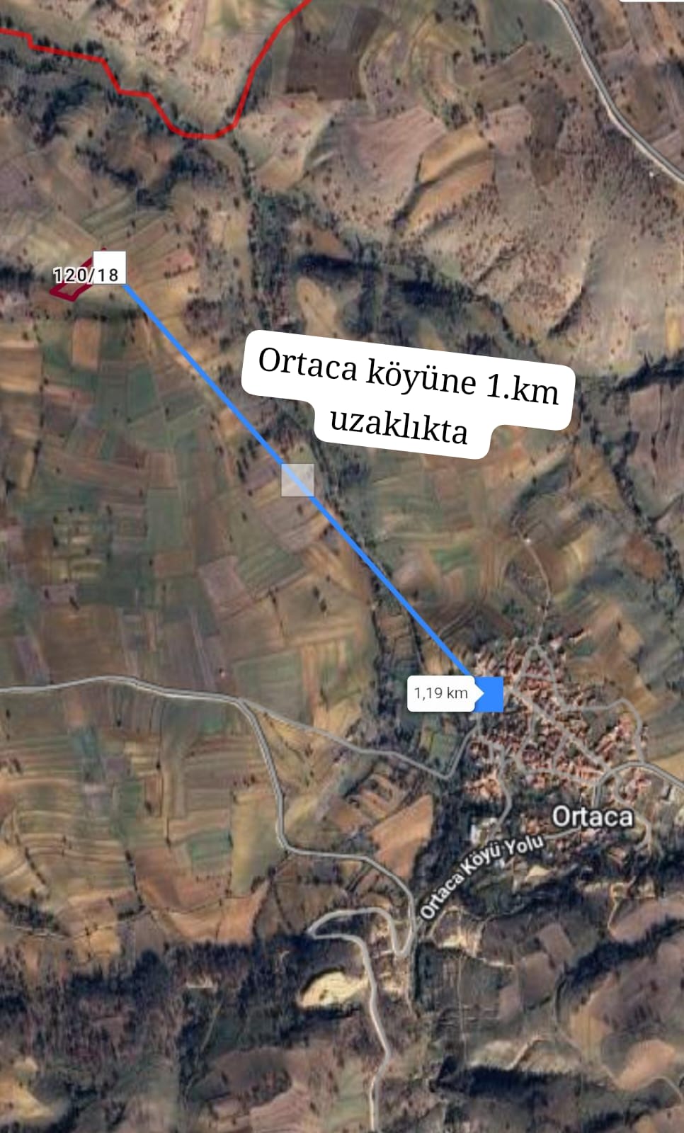 BİLECİK SÖĞÜT ORTACA 4.681 m² TARLAMIZ  SATILIKTIR. - BİLECİK SÖĞÜT fotoğraf 2
