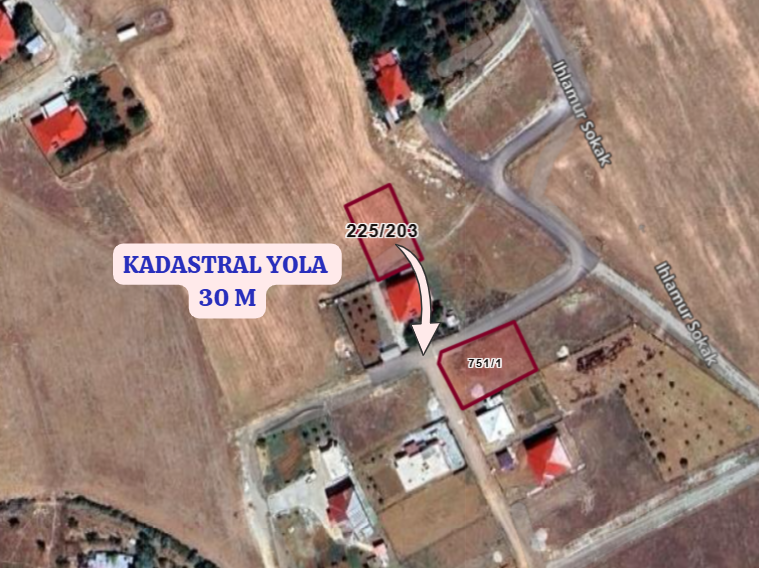 KAHRAMANMARAŞ AFŞİN DEDEBABA  KÖYÜNDE 551  M² ARSA  SATILIKTIR - KAHRAMANMARAŞ AFŞİN fotoğraf 3