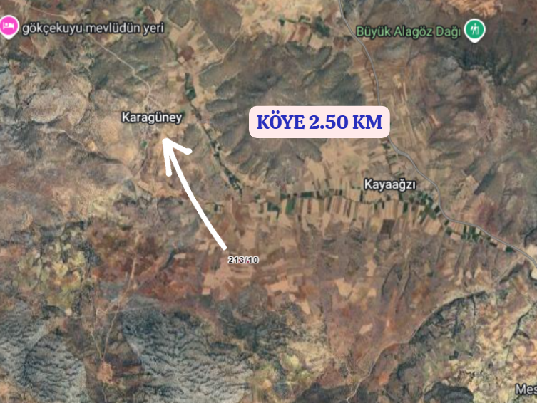 KONYA GÜNEYSINIR AĞRAS  KÖYÜNDE 2.925  M² TARLA  SATILIKTIR - KONYA GÜNEYSINIR fotoğraf 4