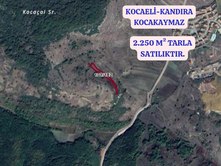 KOCAELİ KANDIRA KOCAKAYMAZ  KÖYÜNDE 2.250 M²  TARLA  SATILIKTIR - KOCAELİ KANDIRA fotoğraf 2