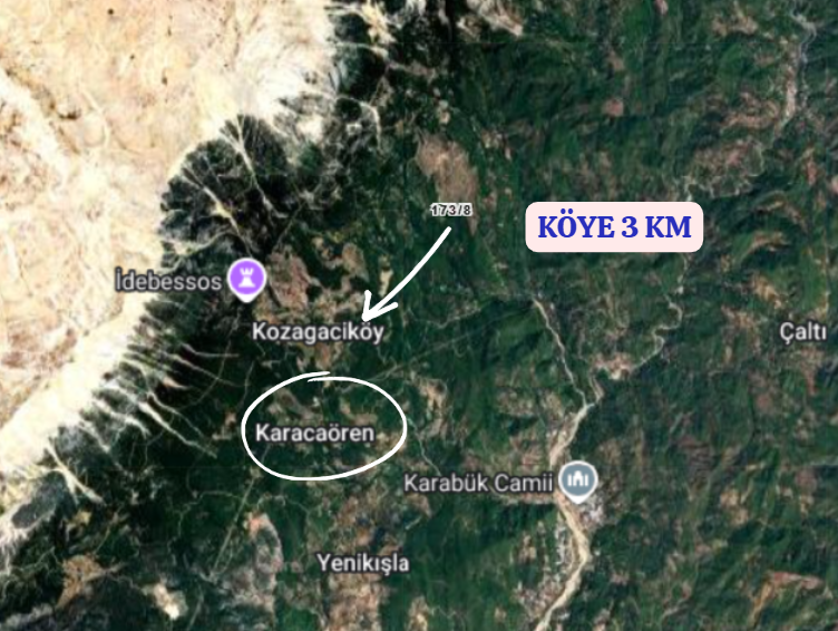 ANTALYA KUMLUCA KARACAÖREN  KÖYÜNDE 1.385 M²  TARLA  SATILIKTIR - ANTALYA KUMLUCA fotoğraf 4